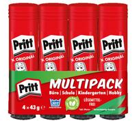 Pritt 9H PK8MP Pritt Bâtons de colle multipack, 4 x 43g, 9H PK8MP