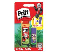 Pritt - Bâton de Colle BTS Promotion Set un Maxi 43 g et un Bâton de Colle Fun Colors, Colle Sûre et Adaptée aux Enfants pour les Loisirs Créatifs, le Bricolage et l'École