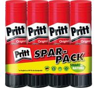 Bâton de colle Pritt, colle sûre et adaptée aux enfants pour l'art et le bricolage, colle forte pour l'école et le bureau, 4x 22 g de bâton Pritt