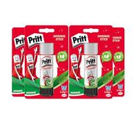 Pritt Bâton de colle Pritt, colle sûre et adaptée aux enfants pour l'art et le bricolage, colle forte pour l'école et le bureau, 4x 43 g Bâton de colle Pritt