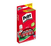 Pritt Bâton de colle Pritt, colle sûre et adaptée aux enfants pour l'art et le bricolage, colle forte pour l'école et le bureau, 10x 11 g de bâton Pritt
