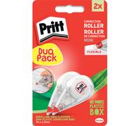 PRITT Blister de 2 mini rollers correction frontal jetable PRITT.Capuchon protection.Dimensions 4,2mmx7m