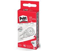Pritt Lot de 10 rubans correcteurs de qualité supérieure avec pointe flexible - Facile à utiliser - Longueur du ruban : 12 m - Largeur de bande : 6 mm