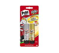 Pritt Lot de 2 Bâtons de Colle Dorés et Argentés - Sûre et Adaptée Aux Enfants Pour l'Art et Les Travaux Manuels - Forte Pour l'École et Les Fournitures de Bureau - 2 x 20 g