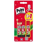 Pritt Lot de 3 bâtons de colle Pat' Patrouille de 11g et 6 tatouages Pat' Patrouille, colle sûre et adaptée aux enfants pour les arts et les loisirs créatifs, colle forte pour l'école, 9H PGS5B