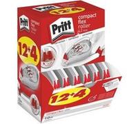 Pritt Roller correcteur Compact Flex – pointe flexible, push-pull, 4,2 mm x 10 m – set de 16