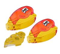 Pritt Roller de colle Refill non permanent pour collages repositionnables, ruban adhésif double face pour papier, carton et photos, set de 2 rollers rechargeables et 1 recharge