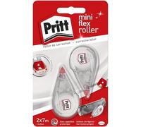 PRITT Roller de correction MINI lot de 2 , réécriture immédiate , résultat ultra propre - 2x 7 m de bande, largeur fine 4,2 mm