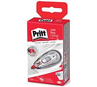 Pritt Roller de correction rechargeable Flex – 4,2 mm x 12 m – Translucide – Boîte à suspendre