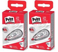 Pritt Staedtler Roller correcteur Pritt Refill Flex Midway avec pointe flexible, fonction push & pull, rechargeable, réécriture immédiate, longueur env. 12 m, largeur env. 4,2 mm (Lot de 2)