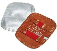 Bouclier de protection de main aluminisé avec dos en cuir Weldas