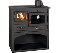 Prity 1 Poêle à bois, cuisinière, 10 Kw, brûleur à bûches en fonte