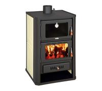 Prity FG W15 Poêle à bois avec gaine d'eau de 15 kW et chauffage central certifié CE
