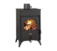 Prity KR D Poêle à bois avec gaine d'eau | Cheminée de chauffage central | Marquage CE | Corps en acier de 2 mm | Poêle à bois