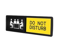 Privacy Door Sign,17.8x5cm Acrylic Sliding Double-Sided Status Display - Clear Communication Tool, Please Do Not Disturb Sliding Signs,for Home Bathroom Dorm Hotel Apartment Office Meeting Business