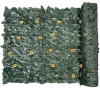 Privacy Fence, Portable Balcony Wall, Decorative Greenery Backdrop, Breathable Mesh, UV-Protected Outdoor Screen, Ideal For Yard, Patio, Garden, Apartment 118.11 Inch(1 * 3.0m)