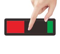 Privacy Sign - Acrylic Non Scratch Slider, Occupied Meeting In Progress, Quick Status Changer, Commercial Facility Signage, Home Restroom Hotel School Hospital Business Display Silver