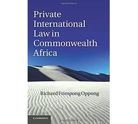Private International Law In Commonwealth Africa