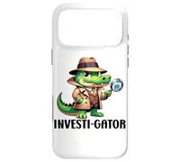 Private Investigator PI Funny Alligator Pun Detective Spy Coque pour iPhone 17 Pro Max