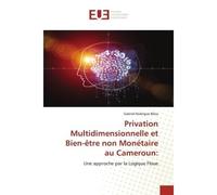 Privation Multidimensionnelle et Bien-être non Monétaire au Cameroun: - Gabriel Rodrigue Biloa - Universitaires Europeennes - broché - Livre