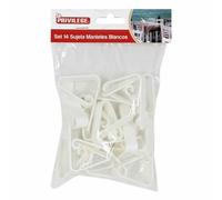 Privilege Pince Porte-Nappe 59443 14 pièces Blanc 4,5 cm (14 pièces) (24 unités) (4,5 cm)