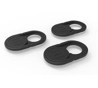 Privise Cache-Webcam 3-Pack - Ultra-Fin - Protection de la Vie Privée pour Ordinateur, Smartphone & Tablette - Adhésif Puissant - Fabrication Allemande - Noir
