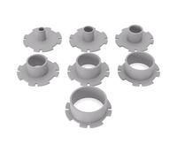 PRIWAS jeu de bagues de copiage compatible avec défonceuses et affleureuses Bosch | bagues de copiage compatibles avec fraises Bosch - type A