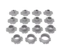 PRIWAS Jeu de douilles de copiage compatibles avec les défonceuses Bosch et les fraises à bordure | Anneaux de copiage compatibles avec les fraiseuses Bosch - Type A