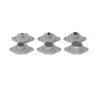 PRIWAS Jeu de douilles de copiage compatibles avec Metabo OFE 1229 Signal/OFE 738 | Anneaux de copiage compatibles avec les défonceuses Metabo (Set 1 : Ø10/15/20/25/30/35 mm)