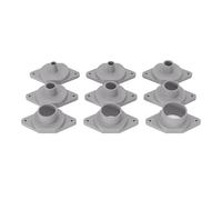 PRIWAS Lot de douilles de copiage compatibles avec Metabo OFE 1229 Signal/OFE 738 | Anneaux de copiage compatibles avec les défonceuses Metabo (Set 2 : Ø10/12/16/17/20/24/27/30/35 mm)