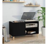 Prix bas - Armoire à disques/CD Commode Armoire Buffet noir 84,5x38x48 cm bois d'ingénierie （613091469504)