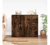 Prix bas - Enfilade Buffet de Cuisine,Buffet Chêne fumé 91x29,5x75 cm-Bois d'ingénierie (766616867671)