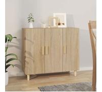 Prix bas - Enfilade Buffet de Cuisine,Buffet chêne sonoma 90x34x80 cm-Bois d'ingénierie (655940386452)