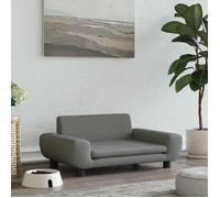 Prix bas - Lit Fauteuil Chien-Lit pour chien gris foncé 70x45x33 cm velours (506620986396)