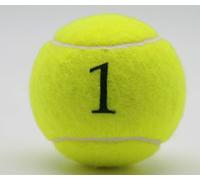 Prix de Jaune Nombre Balles de tennis de type 2 Tenue Dobok Standard de qualité fabriqué au Royaume-Uni, Number 1