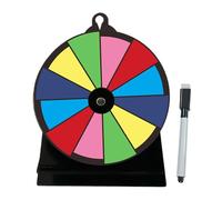 Prix Wheel Spinner - Jeu de tombola, Roue effaçable à Sec Personnalisable | Tripod Solide Stand Une Roue de Roulette Facile à Assembler, des Roues chanceuses effacées et réutilisables, ca