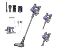 Prixton Aspirateur Balai sans Fil Sirocco Cyclone 2 en 1, 400 W, 30 kPa, Filtre HEPA H12, Écran LED, Autonomie Jusqu’à 40 Min