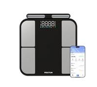PRIXTON Balance de bain Intelligente BC400 Body Metric avec Bioimpédance, 56 Mesures Corporelles, Application multi-utilisateurs (jusqu'à 200), Électrodes extensibles, 180 kg, IMC, Graisse et Masse