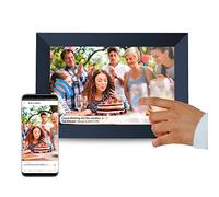 PRIXTON Cadre Photo Numérique Prado avec WiFi, Écran Tactile 10”, Résolution HD 1280x800, Mémoire RAM 1 Go / 16 Go, Haut-Parleur 2 W, Application Mobile, Entrées USB et Carte SD, Couleur Noir