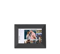 PRIXTON Cadre Photo Numérique Prado S avec WiFi, Écran Tactile 7”, Résolution 1024x600, RAM 1 Go / 32 Go Mémoire Flash, Haut-Parleur, Application Mobile, Entrées USB Type-C et Carte SD, Couleur Noir
