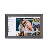 PRIXTON Cadre Photo Numérique Prado XL avec WiFi et App Mobile, Écran Tactile 15,6”, Full HD 1024x600, RAM 1 Go / 32 Go Mémoire Flash, 2 Haut-Parleurs, Entrées USB Type-C, USB-A, Carte SD et Écouteurs