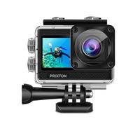 Prixton Caméra Sport 5K DV830 avec Double Écran IPS, 50 MP, Stabilisation EIS, Wi-FI, Étanche Jusqu’à 30 m, Zoom 5X, Accessoires Inclus