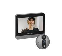 Prixton Judas numérique Smart Guard DV50, Écran Couleur 4,3", WiFi et App Mobile, Vision Nocturne, Détecteur de Mouvement PIR, Audio bidirectionnel, Carte SD jusqu'à 64 Go, Autonomie de 3 Mois