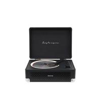 PRIXTON Lecteur CD Portable Bluetooth, Radio FM et AUX, Haut-parleur 6 W, Compatible CD/MP3/WMA, Design Mallette, Couleur Noir