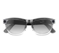 PRIXTON Lunettes Intelligentes Wi-Fi avec Caméra Full HD 1080p, Assistant IA, Traduction, Commande Vocale, 16 Go, IP54, Noir transparent