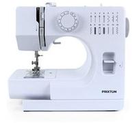 PRIXTON Machine à Coudre P115 avec 14 Points de Couture, 2 Vitesses, Tiroir à accessoires, Lampe et Pédale incluses