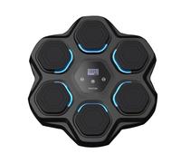 Prixton Machine de Boxe Musicale Combat BM100, 9 Niveaux de Difficulté, Lumières électroniques guidées, Effets Sonores, Système de Fixation Murale, Écran Tactile, Bluetooth, Gants Inclus