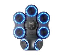 Machine de Boxe Musicale Combat Pro BM150, Bluetooth et lumières LED, 11 Modes et 9 Vitesses, Gants inclus