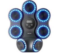 Prixton Machine de Boxe Musicale Combat Pro BM150, Bluetooth et lumières LED, 11 Modes et 9 Vitesses, Gants Inclus, Entraînement Interactif Mural pour la Maison