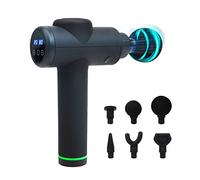 PRIXTON Pistolet de Massage Musculaire Xtreme MGF200, Pistolet de massage Professionnel, Puissance 45 Watt, 3300 tr/min, 30 Vitesses, 6 Têtes, Sans Fil et Léger, Physiothérapie, Mallette de Transport